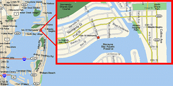 Bay Drive map